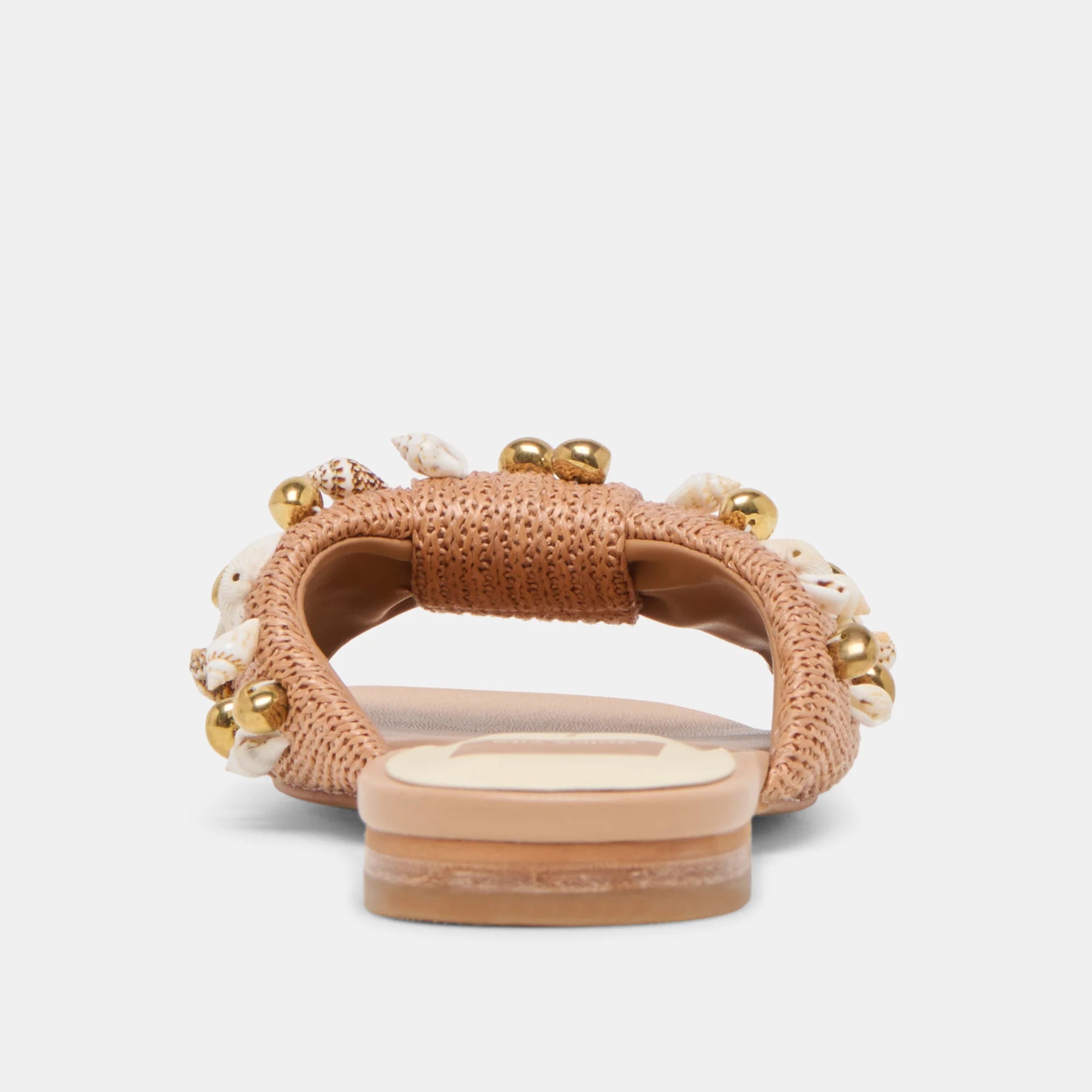LIZZA SANDALS BEADED RAFFIA