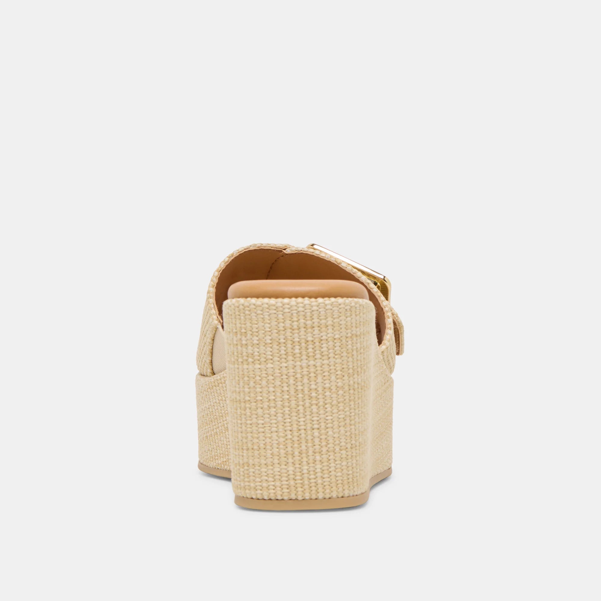 JILIAN WEDGES MOCHA RAFFIA
