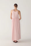 CHELSEA DRESS IN ROSE TEXTURED STRIPE