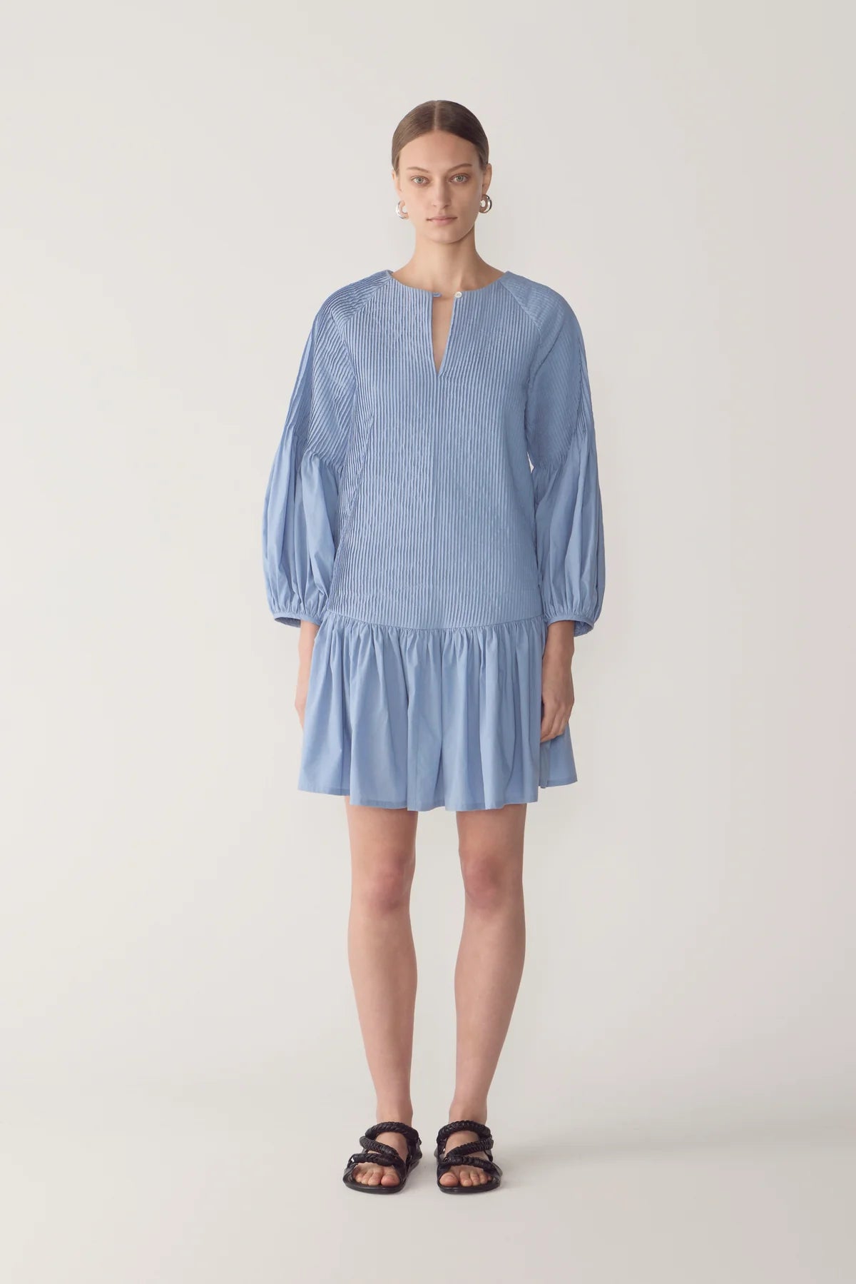 GISELLE DRESS IN SULPHUR SUMMER COTTON