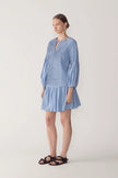 GISELLE DRESS IN SULPHUR SUMMER COTTON