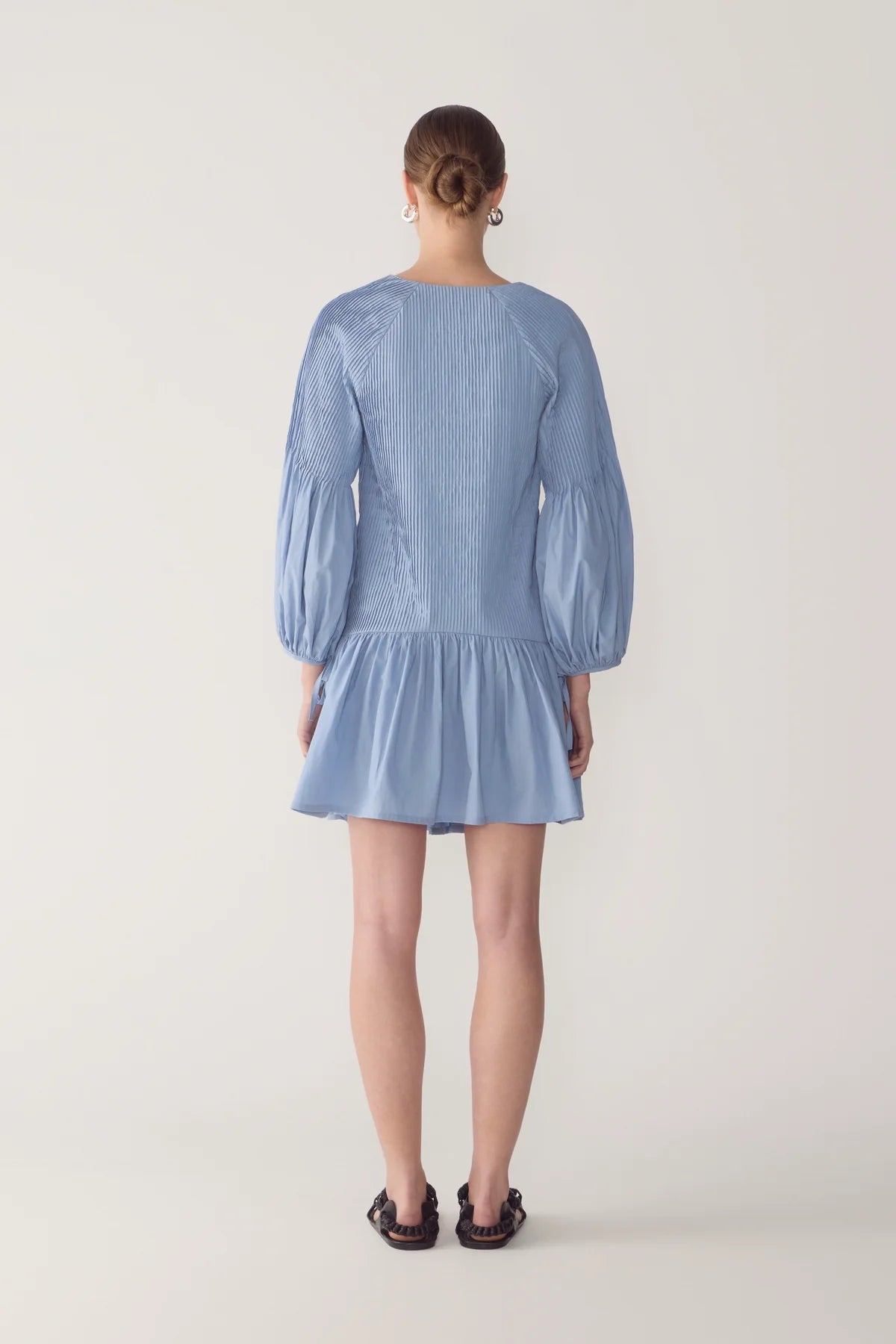 GISELLE DRESS IN SULPHUR SUMMER COTTON