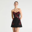 SIMONE STRAPLESS SWEETHEART MINI DRESS