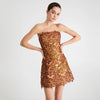 CLEO STRAPLESS FLORAL LACE MINI DRESS