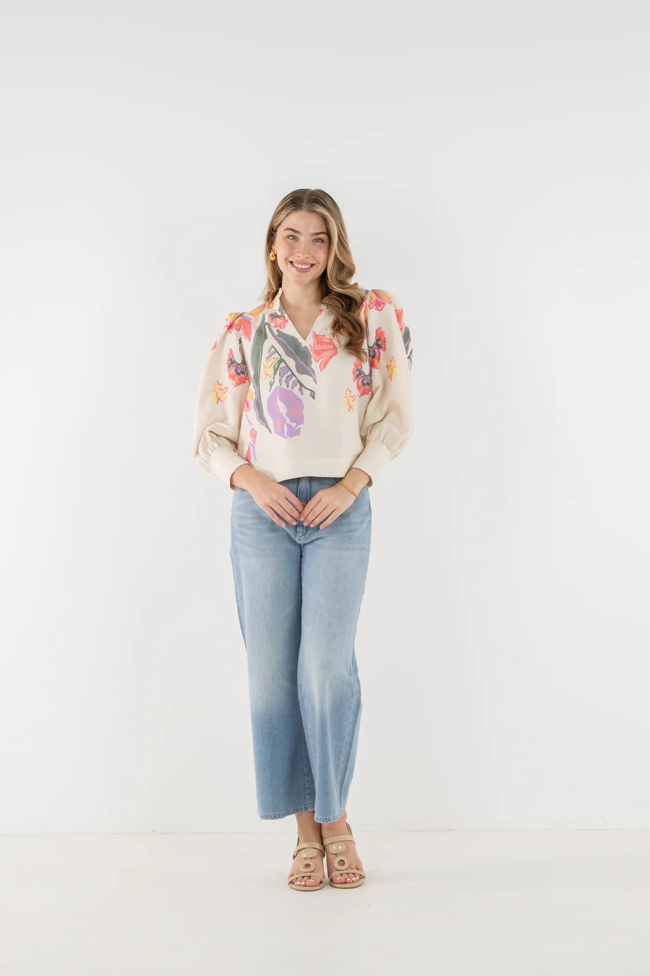 HAMPTON TOP IN BOTANICAL MUSE