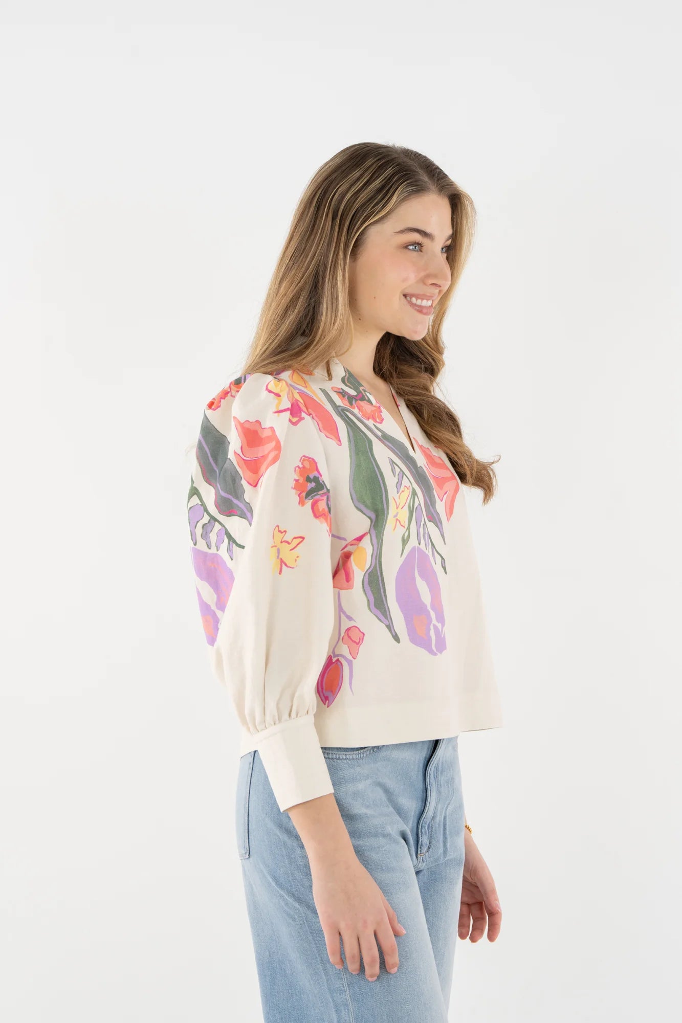 HAMPTON TOP IN BOTANICAL MUSE