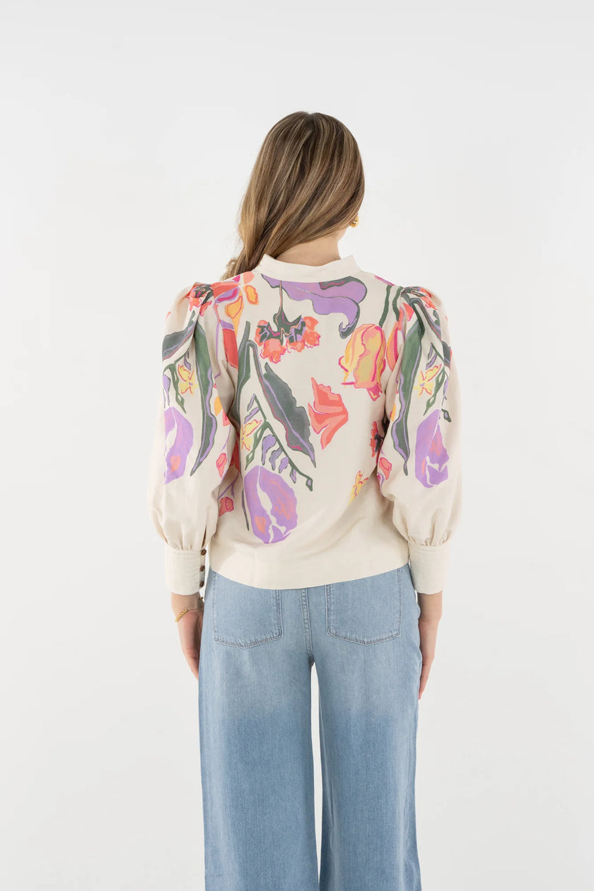 HAMPTON TOP IN BOTANICAL MUSE