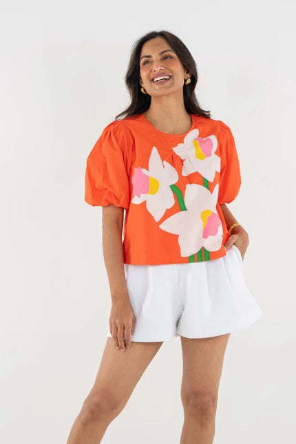 JANE TOP IN MARIGOLD