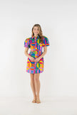 BRITT DRESS IN FLORAL PRISM PRINT