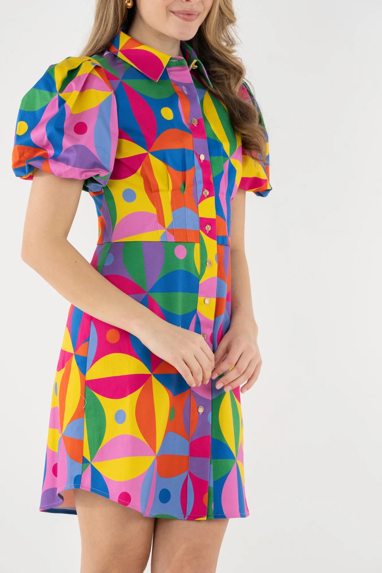 BRITT DRESS IN FLORAL PRISM PRINT