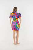 BRITT DRESS IN FLORAL PRISM PRINT