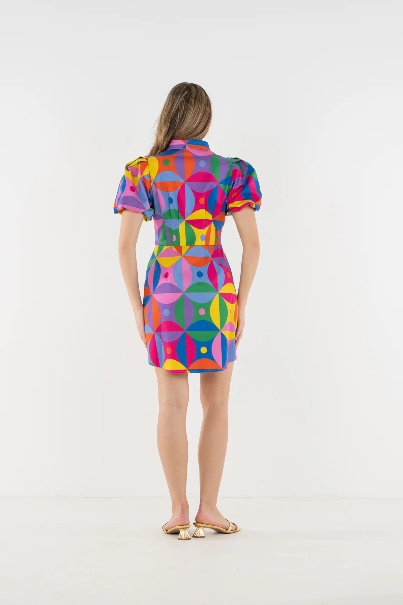 BRITT DRESS IN FLORAL PRISM PRINT