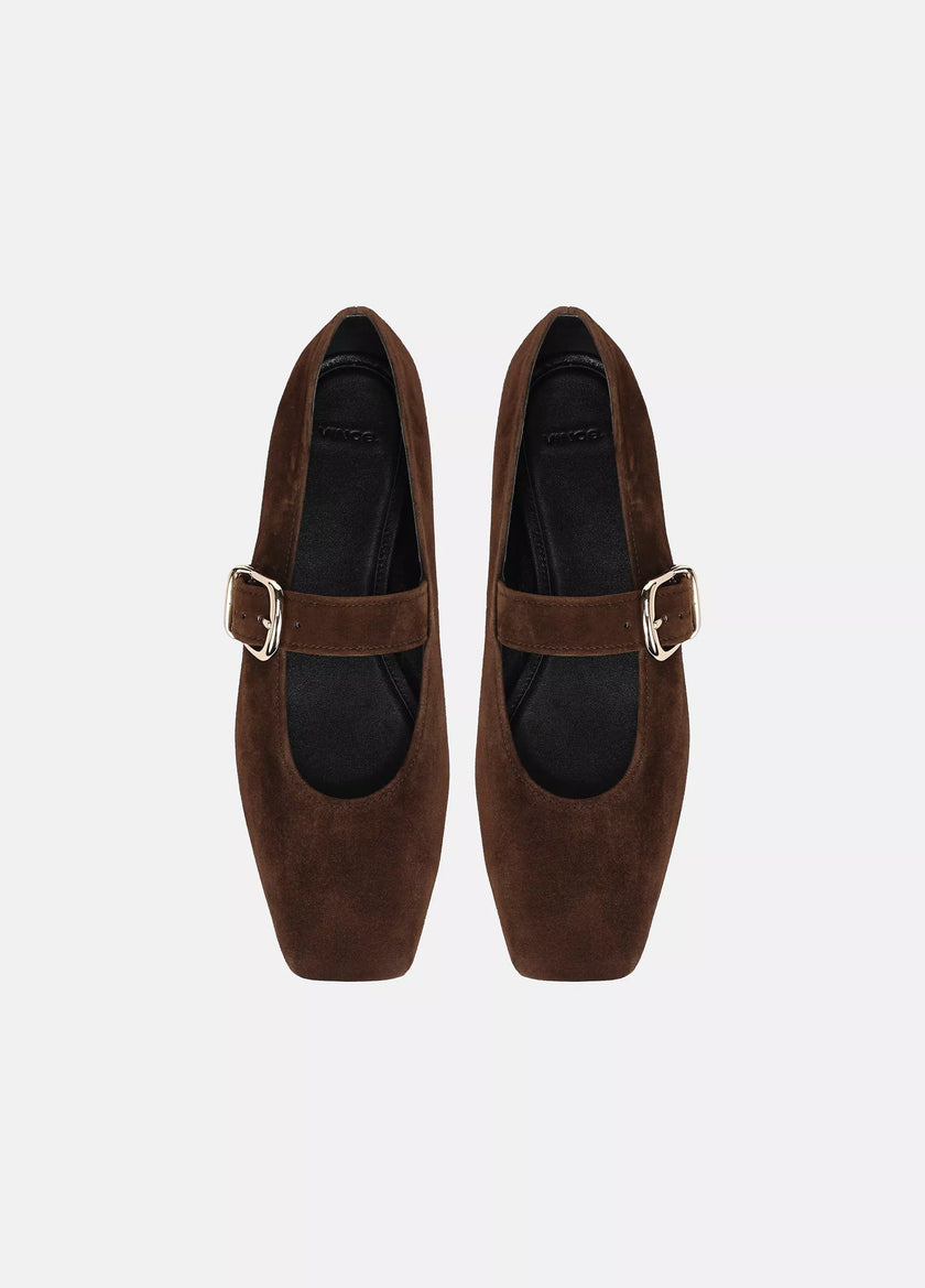 DANIELA SUEDE MARY JANE FLAT