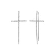 SPIKE CROSS PAVE DIAMOND EARRINGS