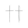 SPIKE CROSS PAVE DIAMOND EARRINGS