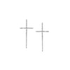 SPIKE CROSS PAVE DIAMOND EARRINGS