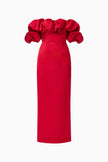 LUCETTA OFF SHOULDER IN RED