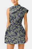 LUELLA  ASYMMETRIC MINI DRESS