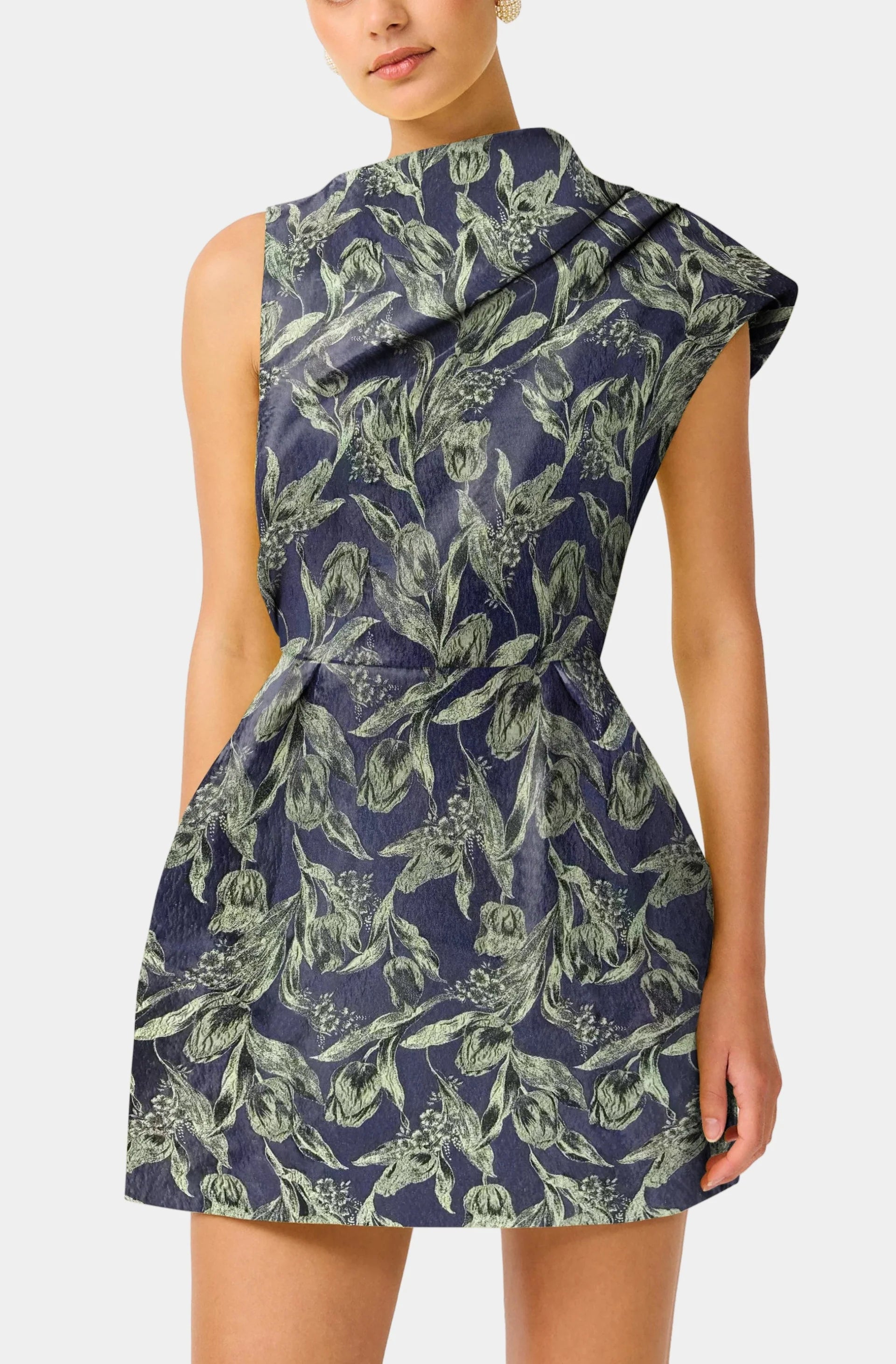 LUELLA  ASYMMETRIC MINI DRESS