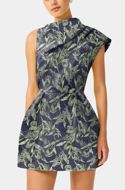 LUELLA  ASYMMETRIC MINI DRESS