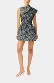 LUELLA  ASYMMETRIC MINI DRESS