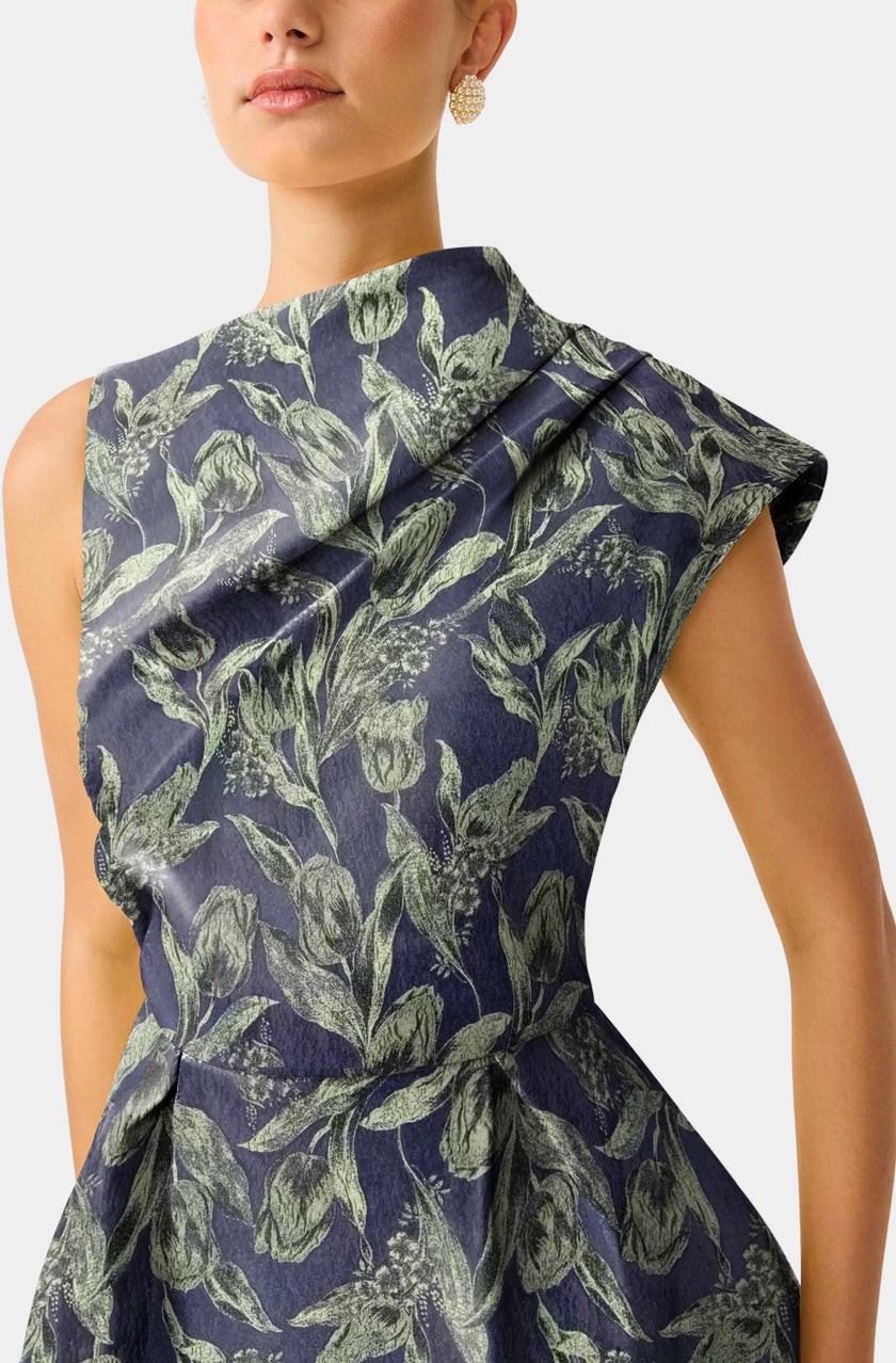 LUELLA  ASYMMETRIC MINI DRESS