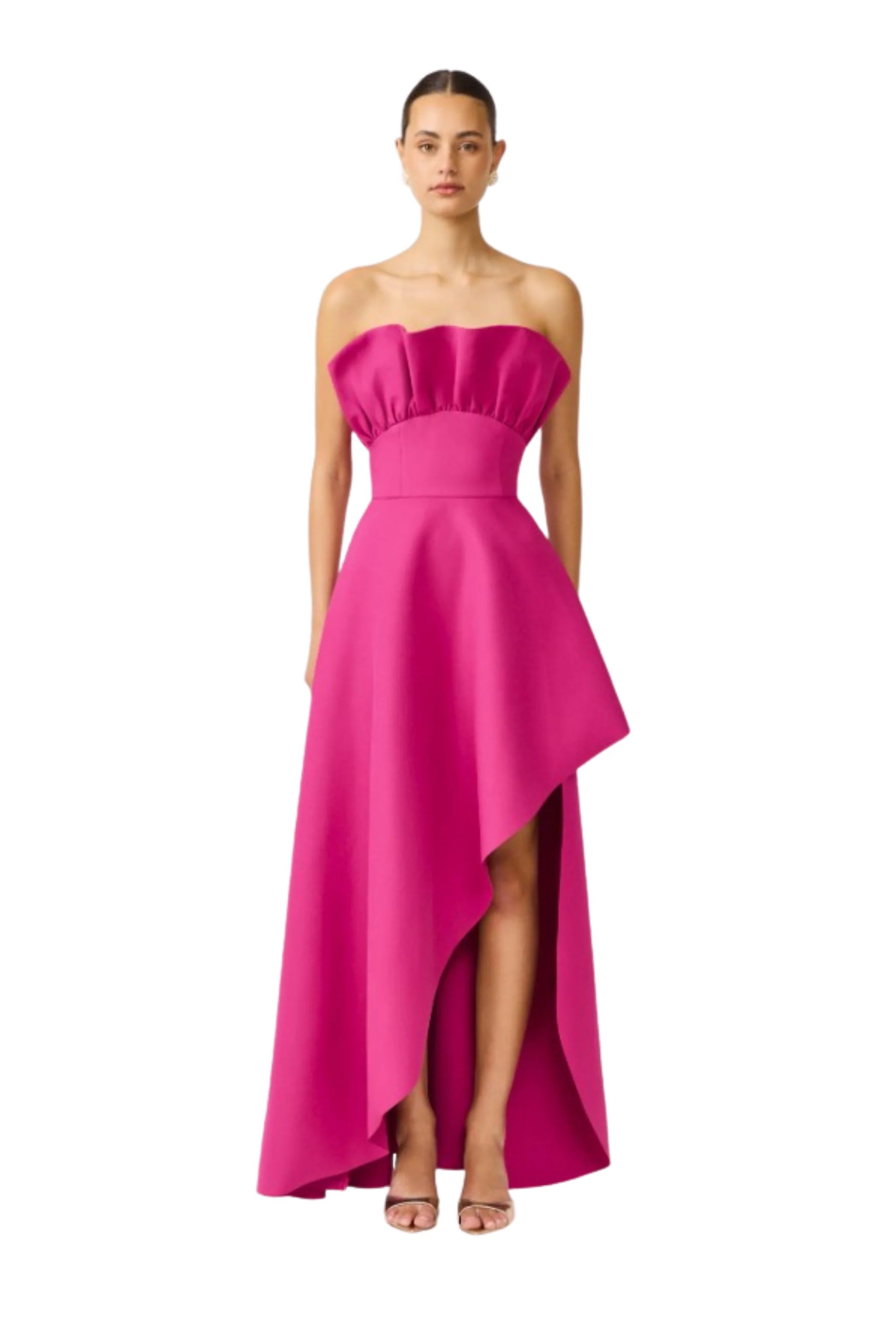 LIORA STRAPLESS STRUCTURED GOWN