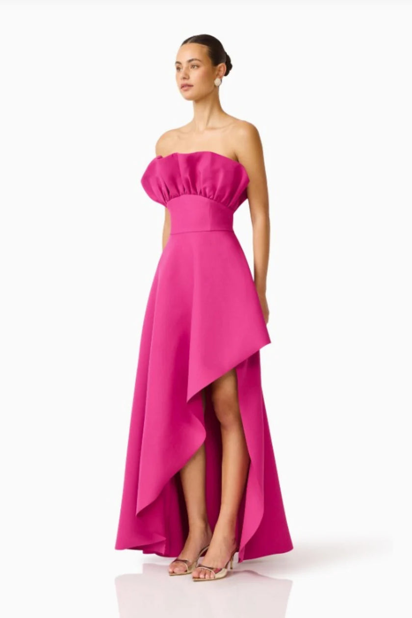 LIORA STRAPLESS STRUCTURED GOWN