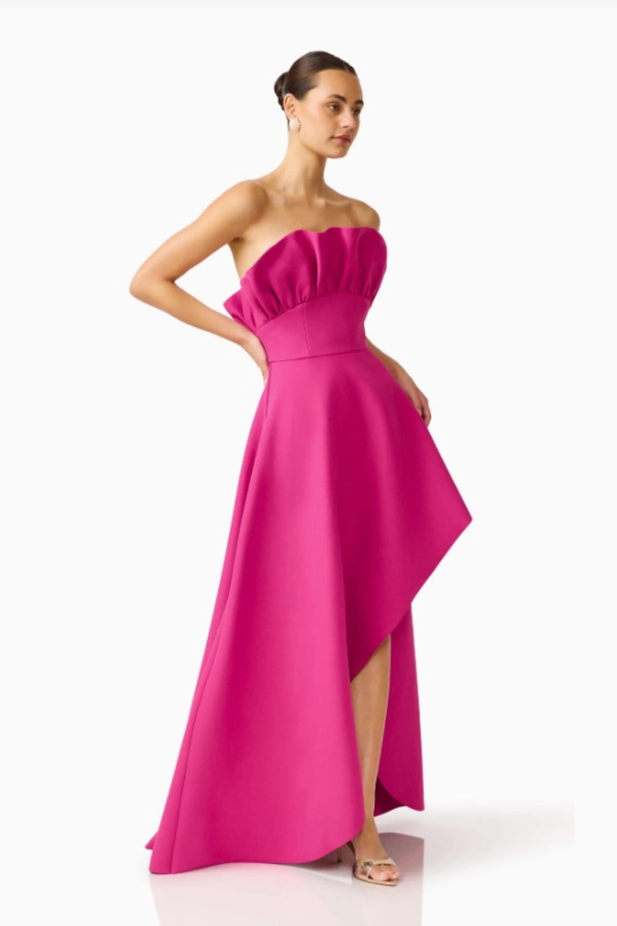 LIORA STRAPLESS STRUCTURED GOWN
