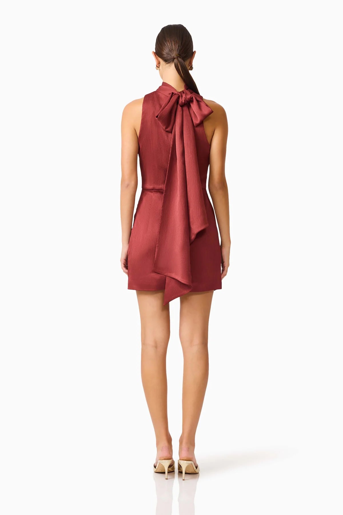 CALISTA NECK SCARF MNI DRESS