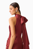 CALISTA NECK SCARF MNI DRESS