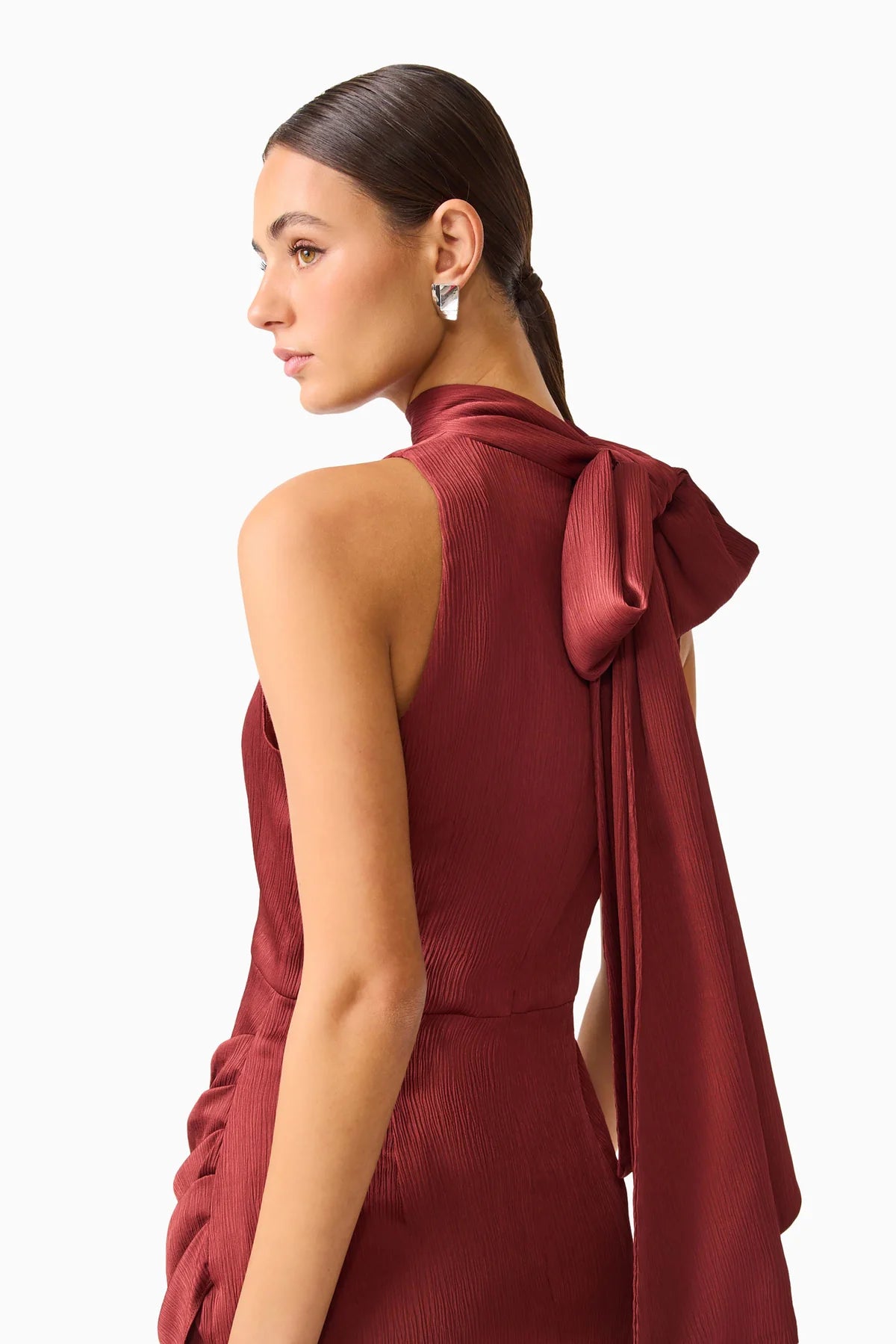 CALISTA NECK SCARF MNI DRESS