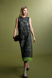 FLORAL SEQUIN EMBROIDERED TULLE DRESS