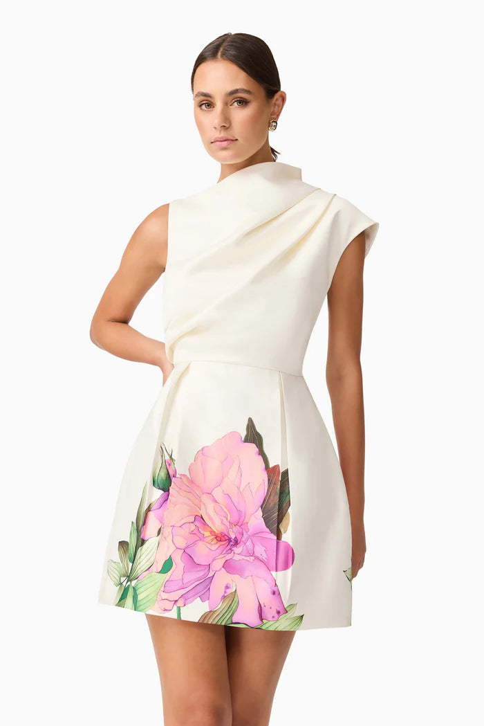 AZELIE ASYMMETRICAL MINI DRESS