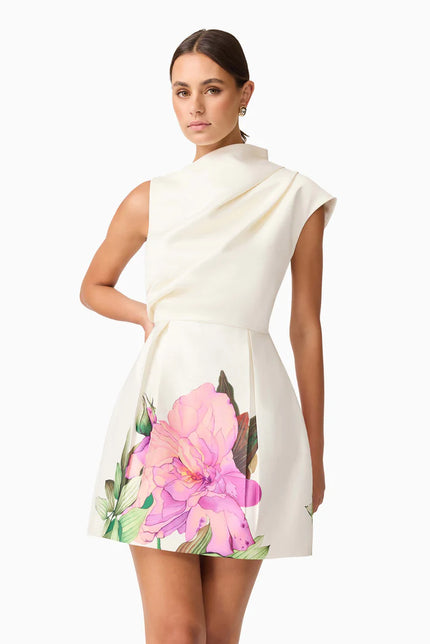 AZELIE ASYMMETRICAL MINI DRESS