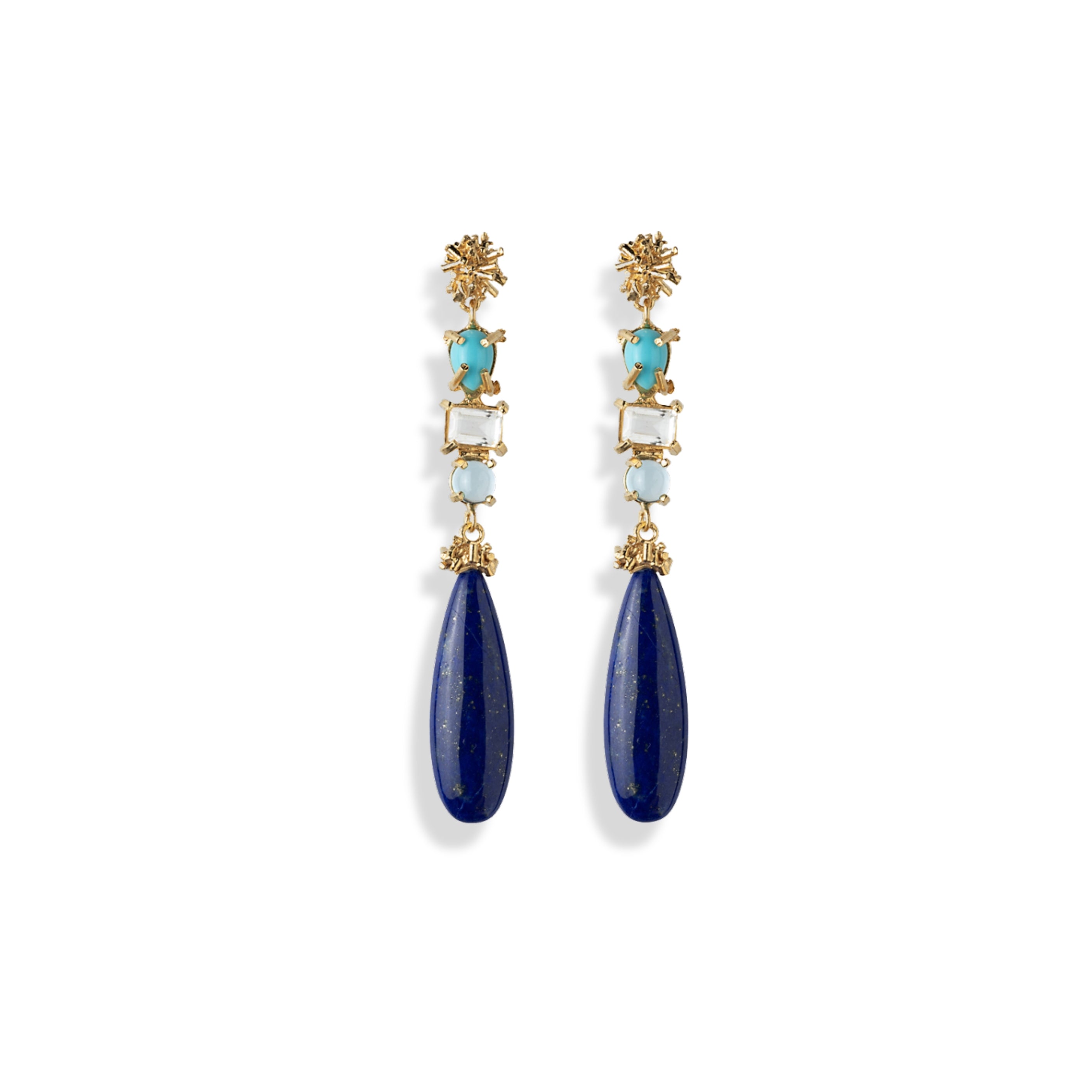 LUXE TOTEM DROP EARRING IN TWIGHLIGHT