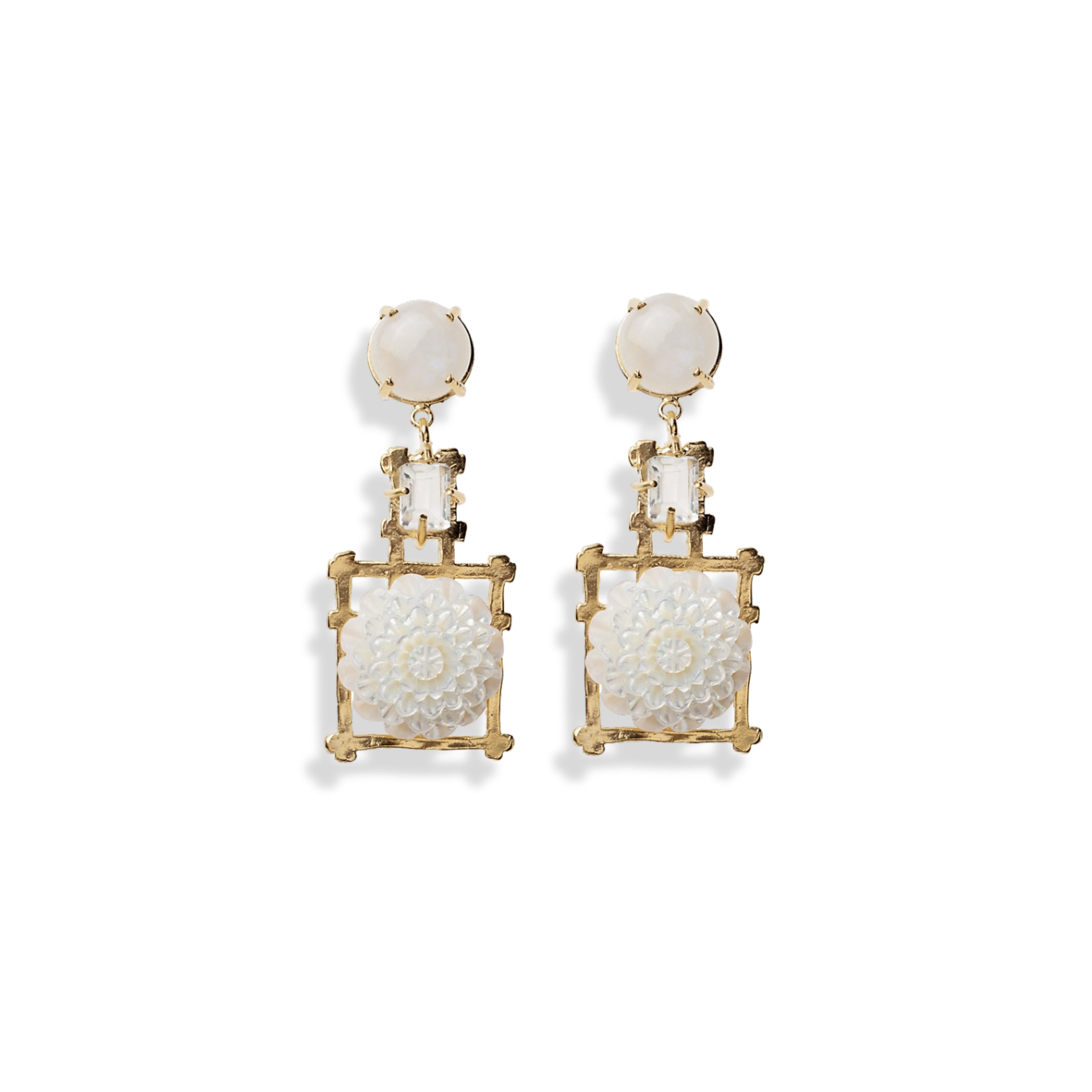 GARDEN PARTY EARRING IN CHRYSANTHEMUM