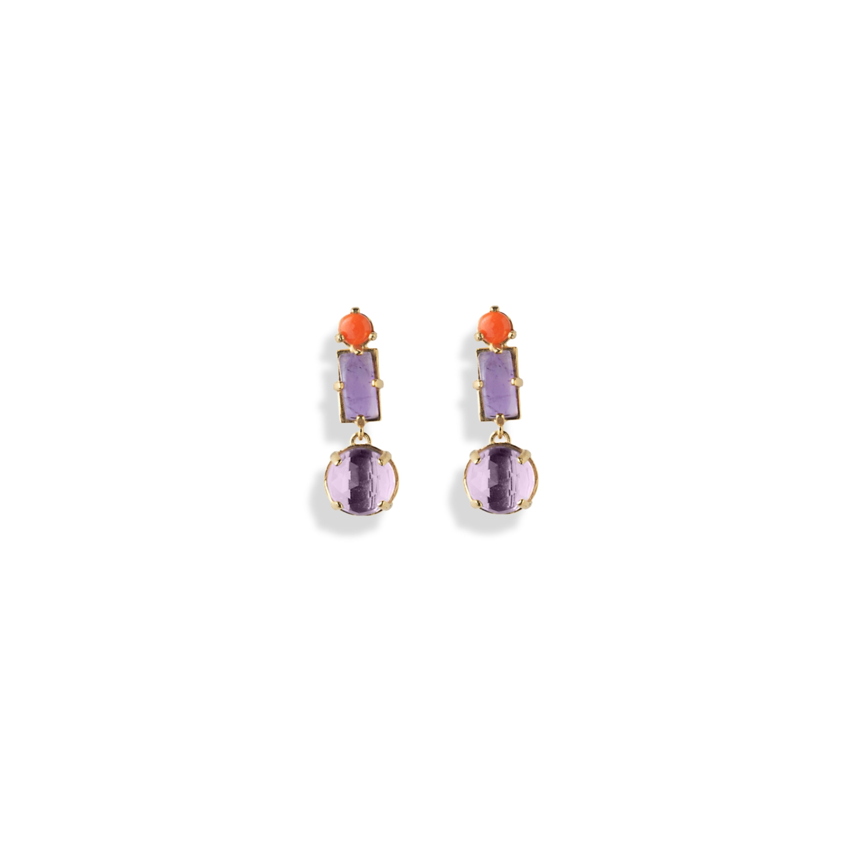 LOLLIPOP EARRING IN PANSY