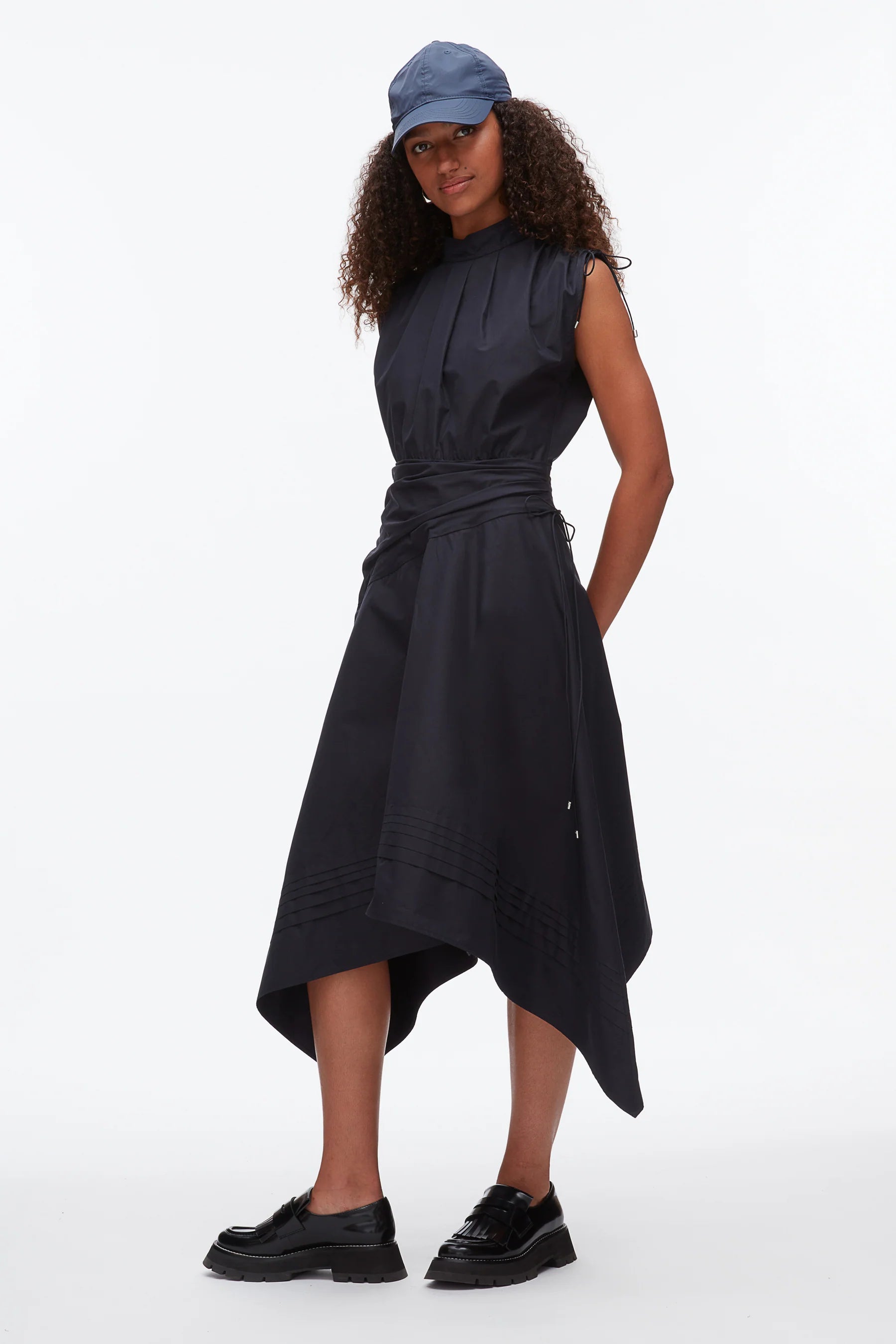 RUCHED HANDKERCHIEF DRESS