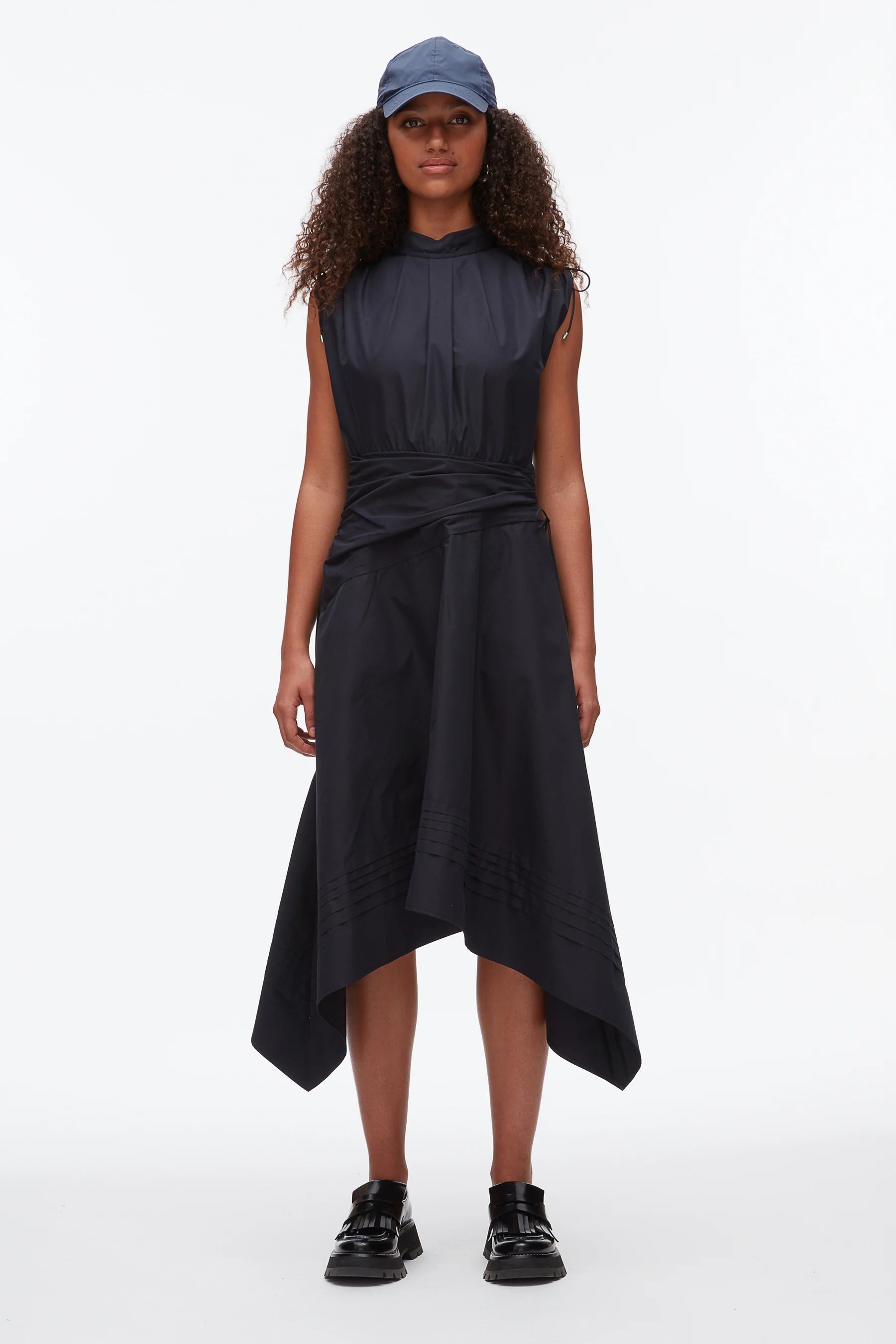 RUCHED HANDKERCHIEF DRESS