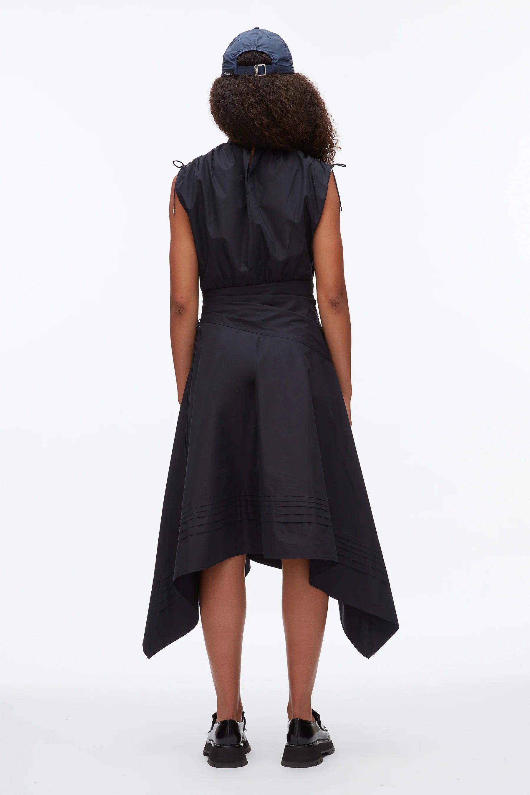 RUCHED HANDKERCHIEF DRESS