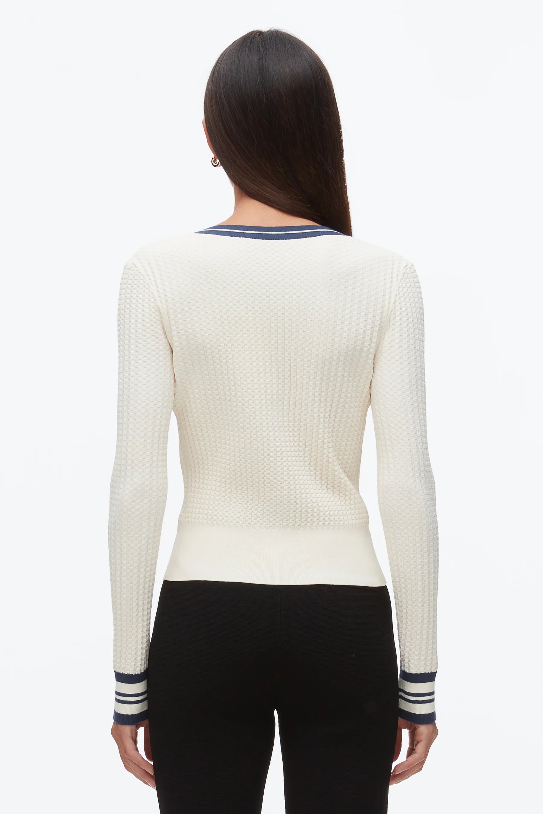 TEXTURED RIB CARDIGAN