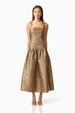 ELARA DROP WAIST MIDI DRESS