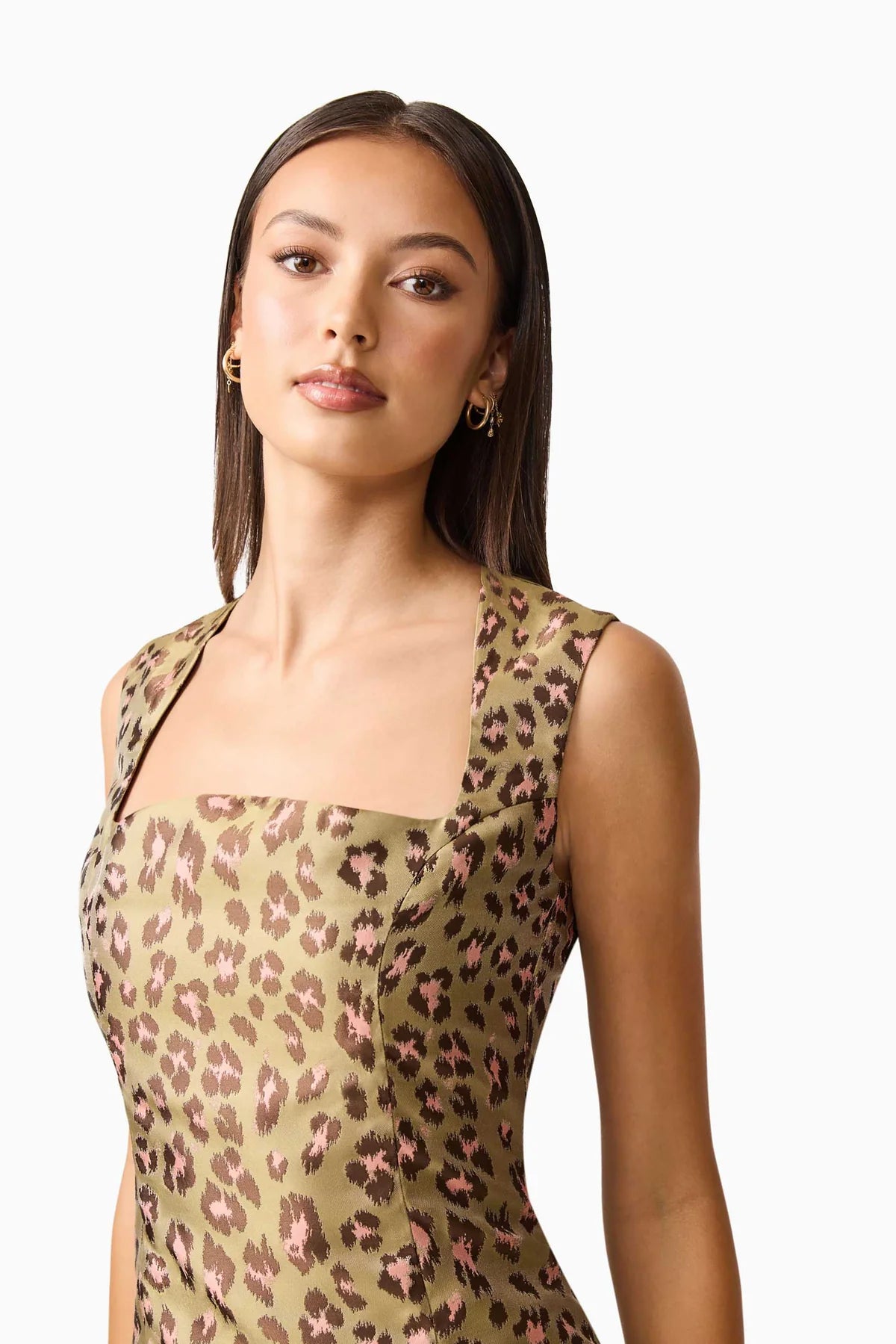 ELARA DROP WAIST MIDI DRESS