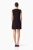 ZAHARA SHIFT MINI DRESS IN BLACK