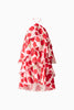 MELIA HALTER MINI DRESS IN RED AND PINK FLORAL