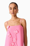 NOLANA FLORAL APPLIQUE GOWN