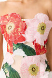 SOLARA STRAPLESS MINI DRESS IN PINK FLORAL