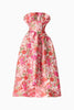 FLORALIE STRAPLESS GOWN
