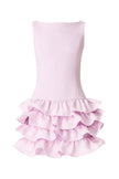 SAPHINE RUFFLE MINI DRESS